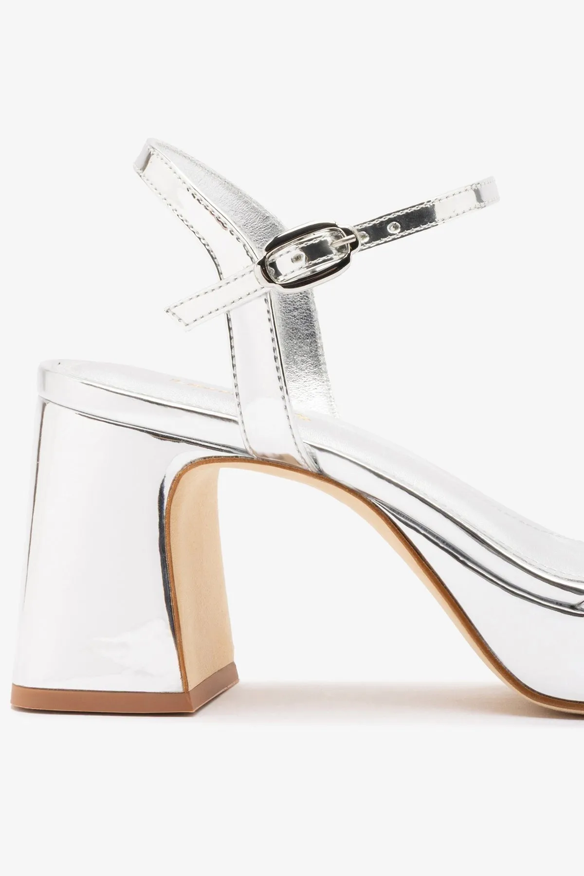 Bianca Low Sandal Silver Specchio sold by Larroude product image thumbnail 4