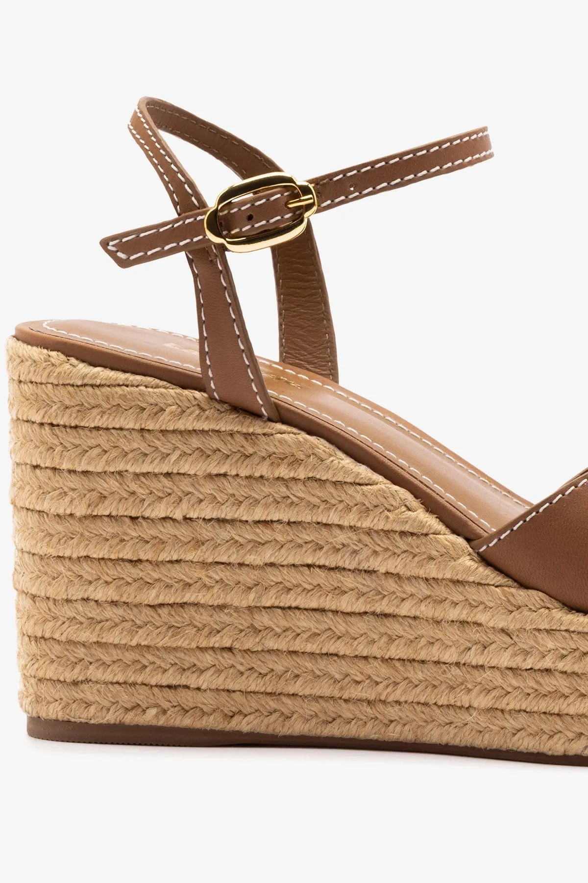 Bianca Espadrille Sandal Caramel Leather sold by Larroude product image thumbnail 4
