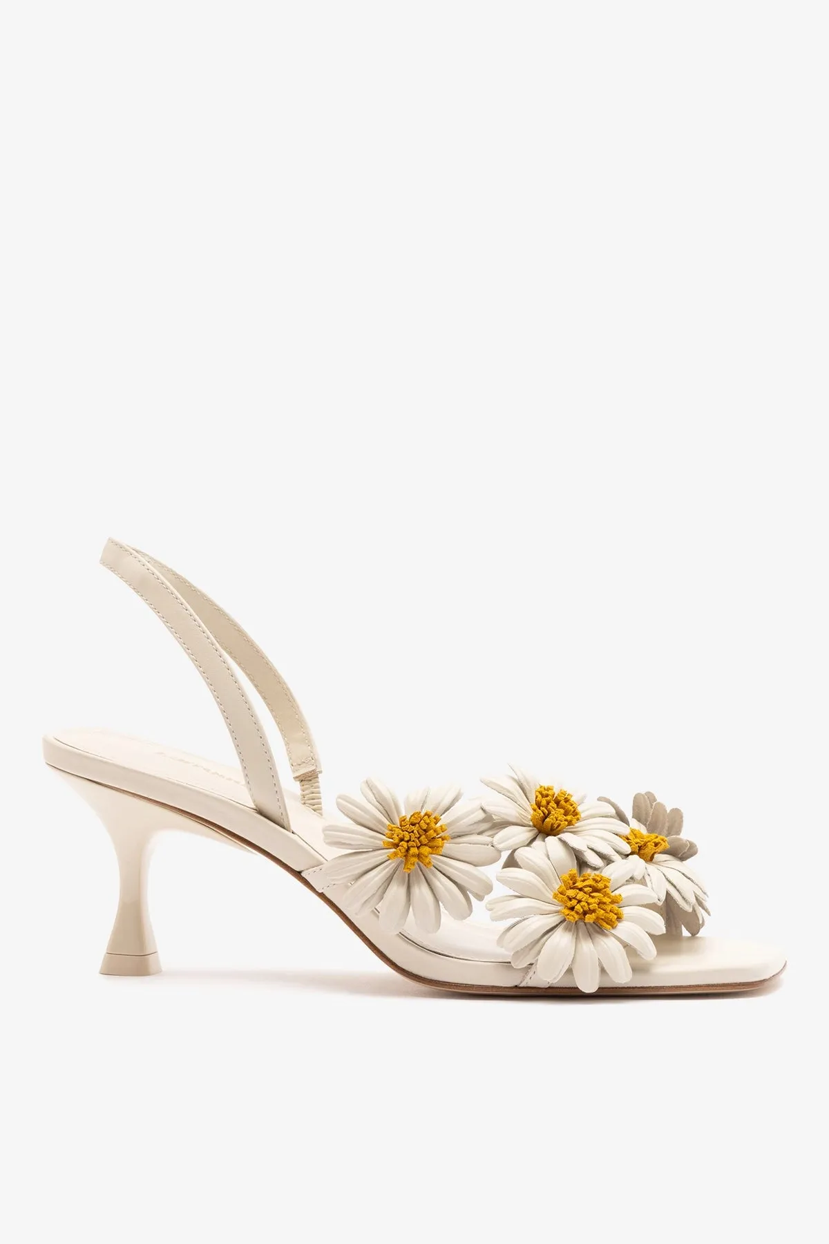 Fiore Sandal Ivory Leather sold by Larroude