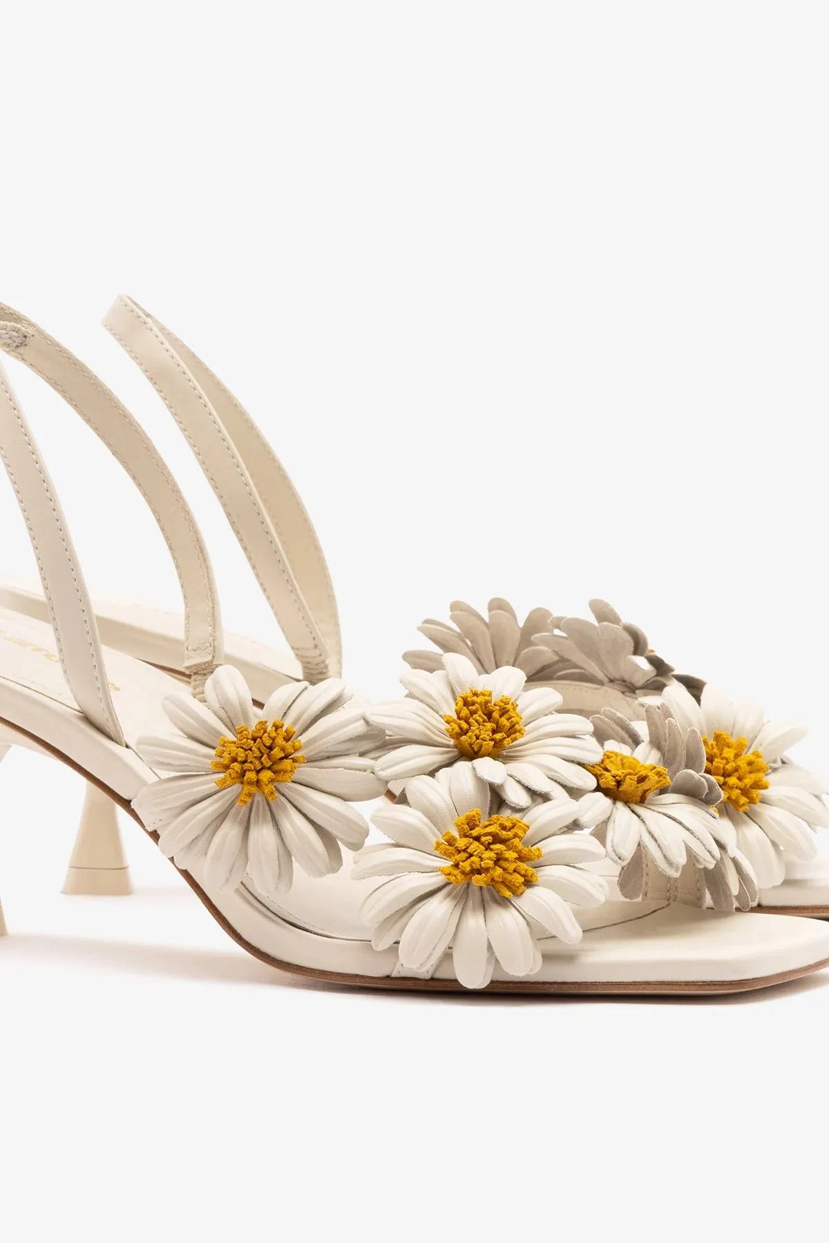 Fiore Sandal Ivory Leather sold by Larroude product image thumbnail 4