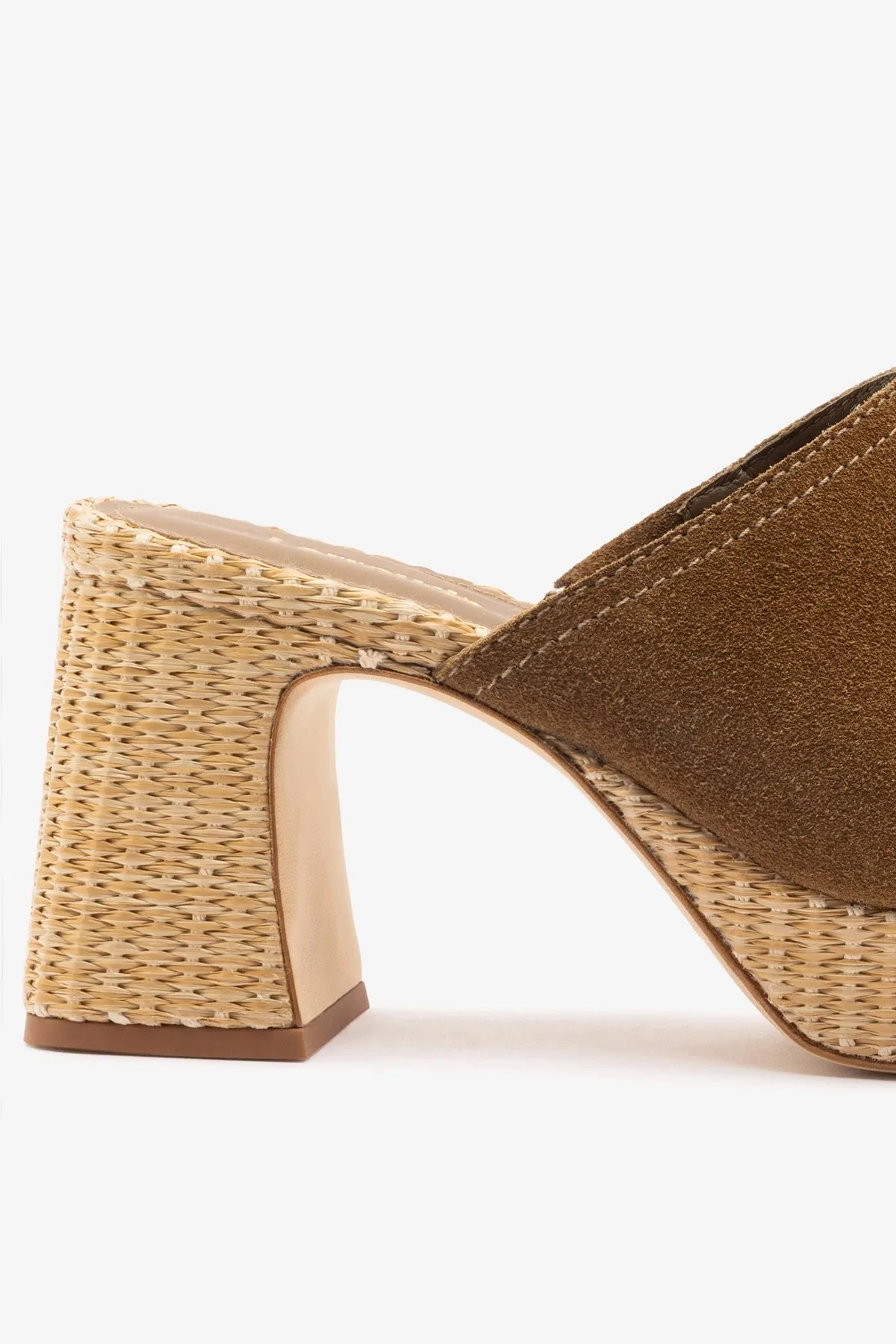 Dolly Low Mule Russet Suede sold by Larroude product image thumbnail 4