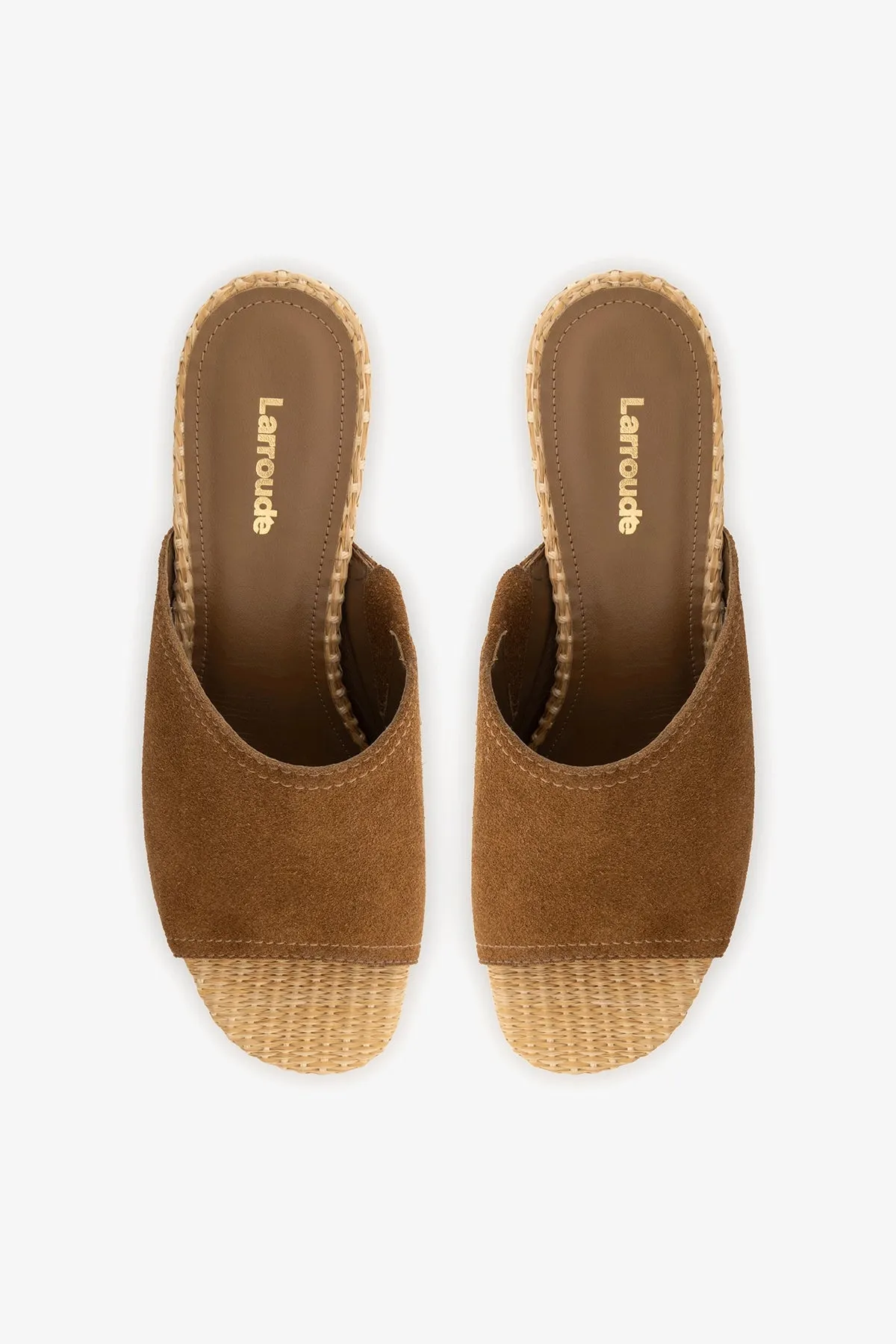 Dolly Low Mule Russet Suede sold by Larroude product image thumbnail 5