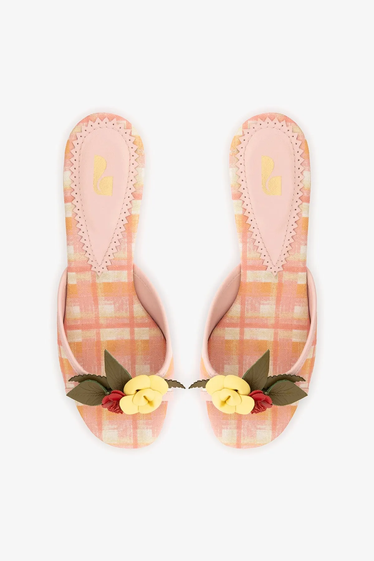 Juliette Mule Tulip Stamped Raffia sold by Larroude product image thumbnail 5