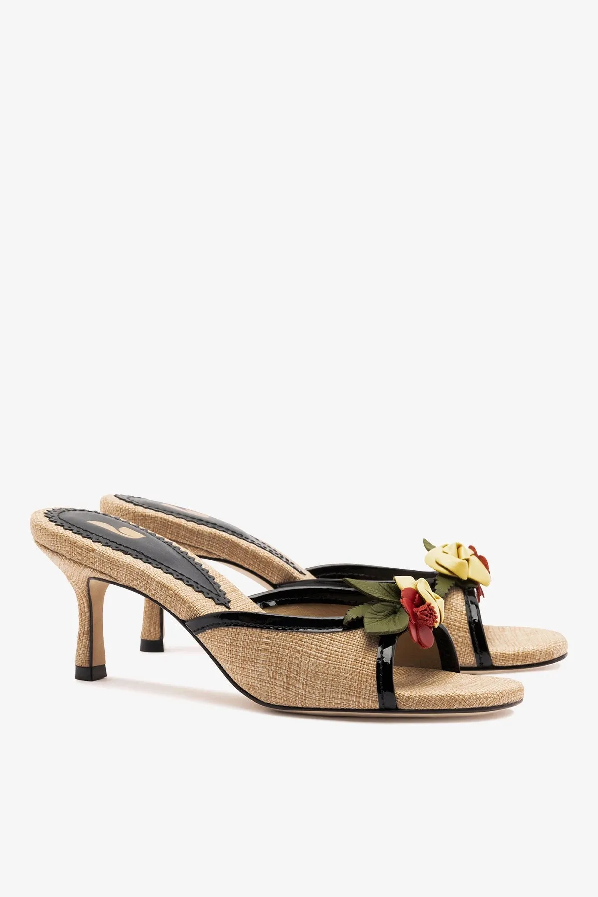 Juliette Mule Beige Raffia sold by Larroude product image thumbnail 3