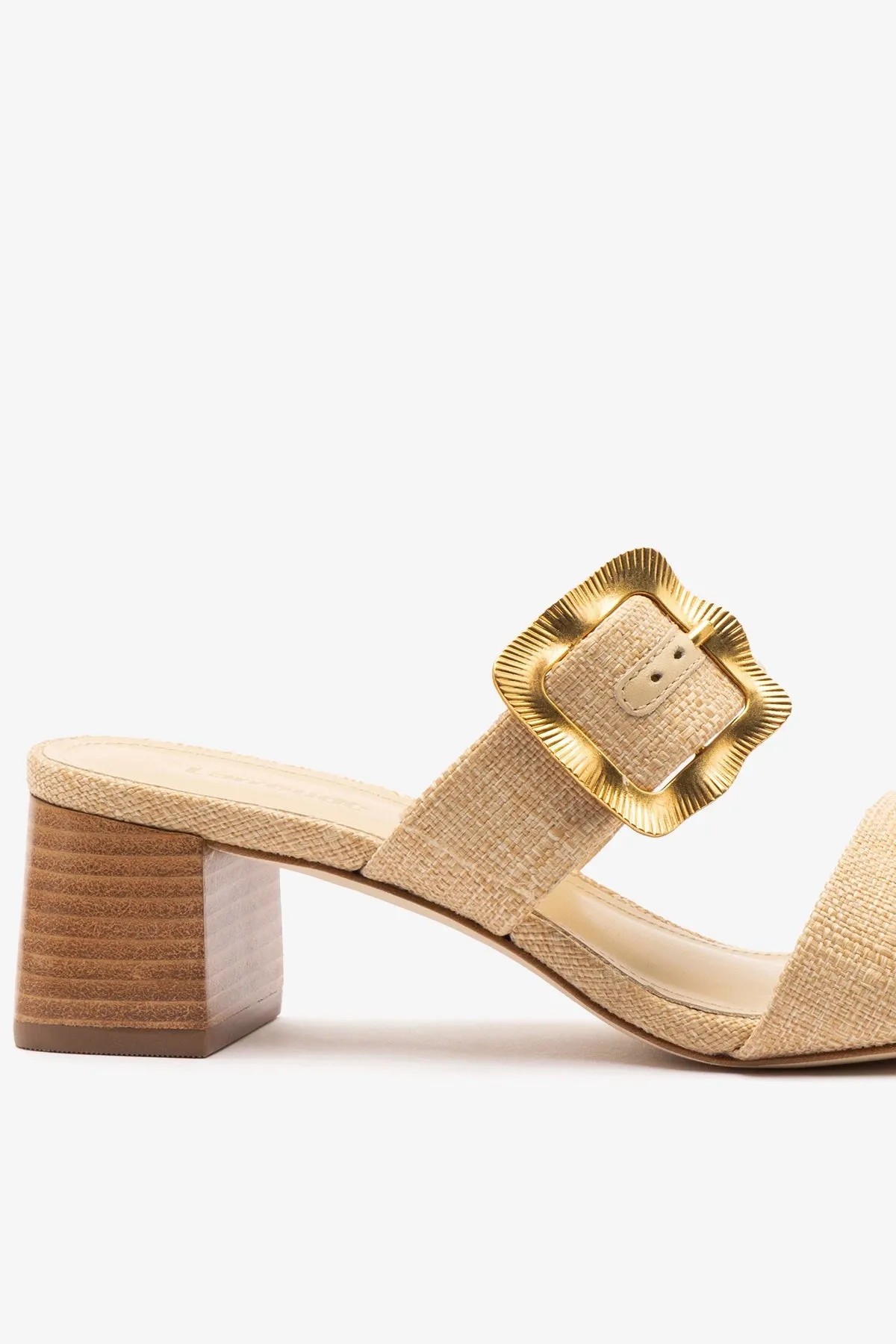 Maria Sandal Beige Raffia sold by Larroude product image thumbnail 4