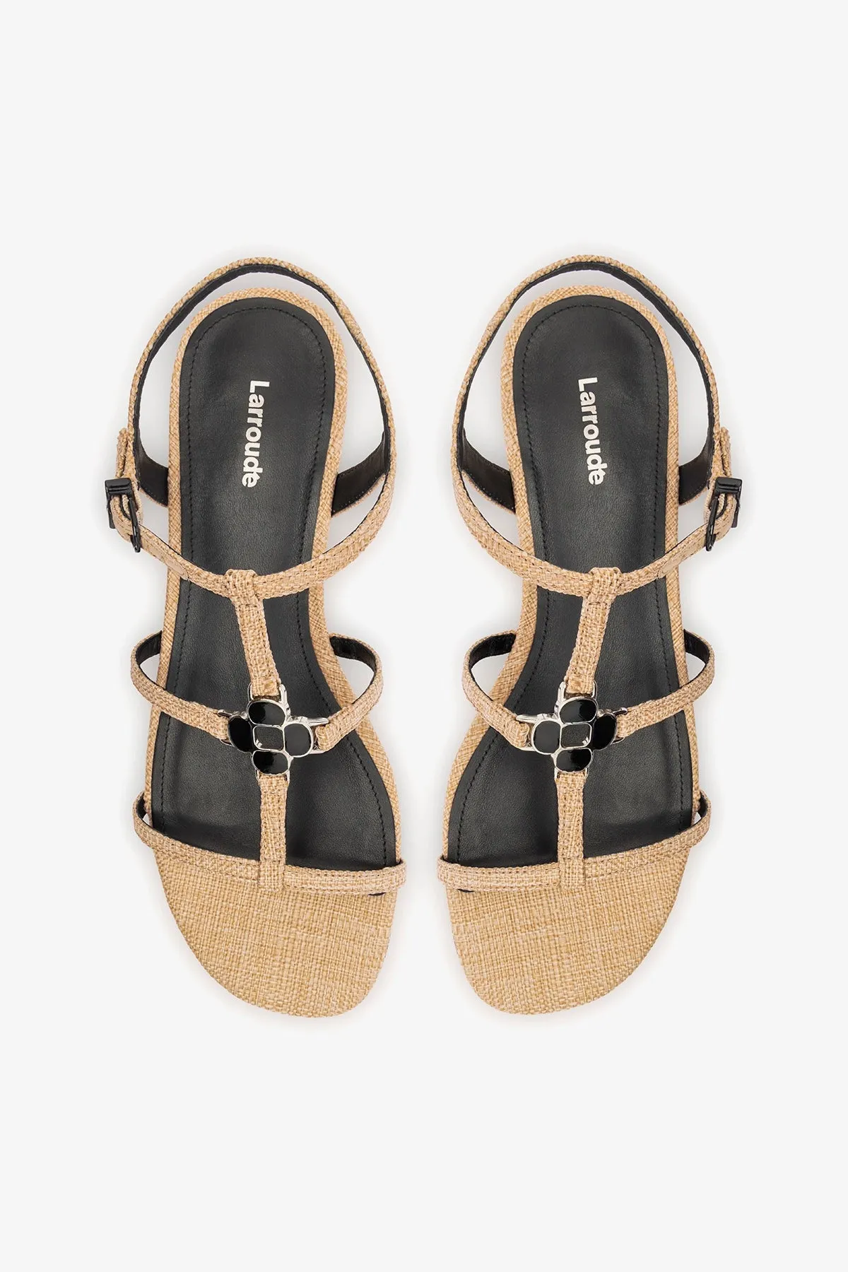 Hana Flat Sandal Beige Raffia sold by Larroude product image thumbnail 5