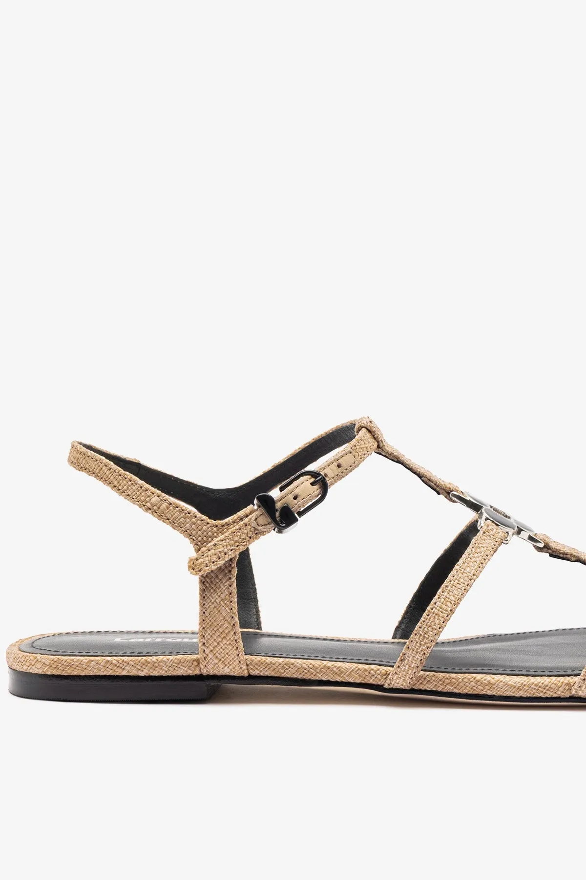 Hana Flat Sandal Beige Raffia sold by Larroude product image thumbnail 4