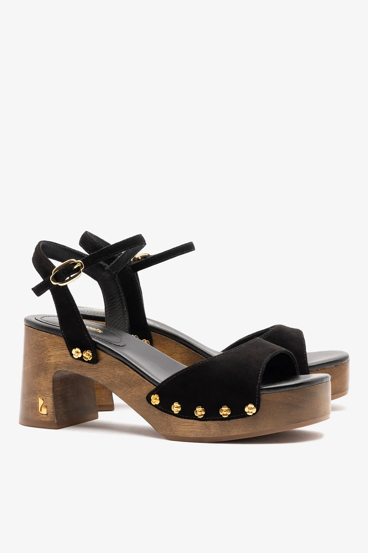 Willow Sandal Black Suede sold by Larroude product image thumbnail 3