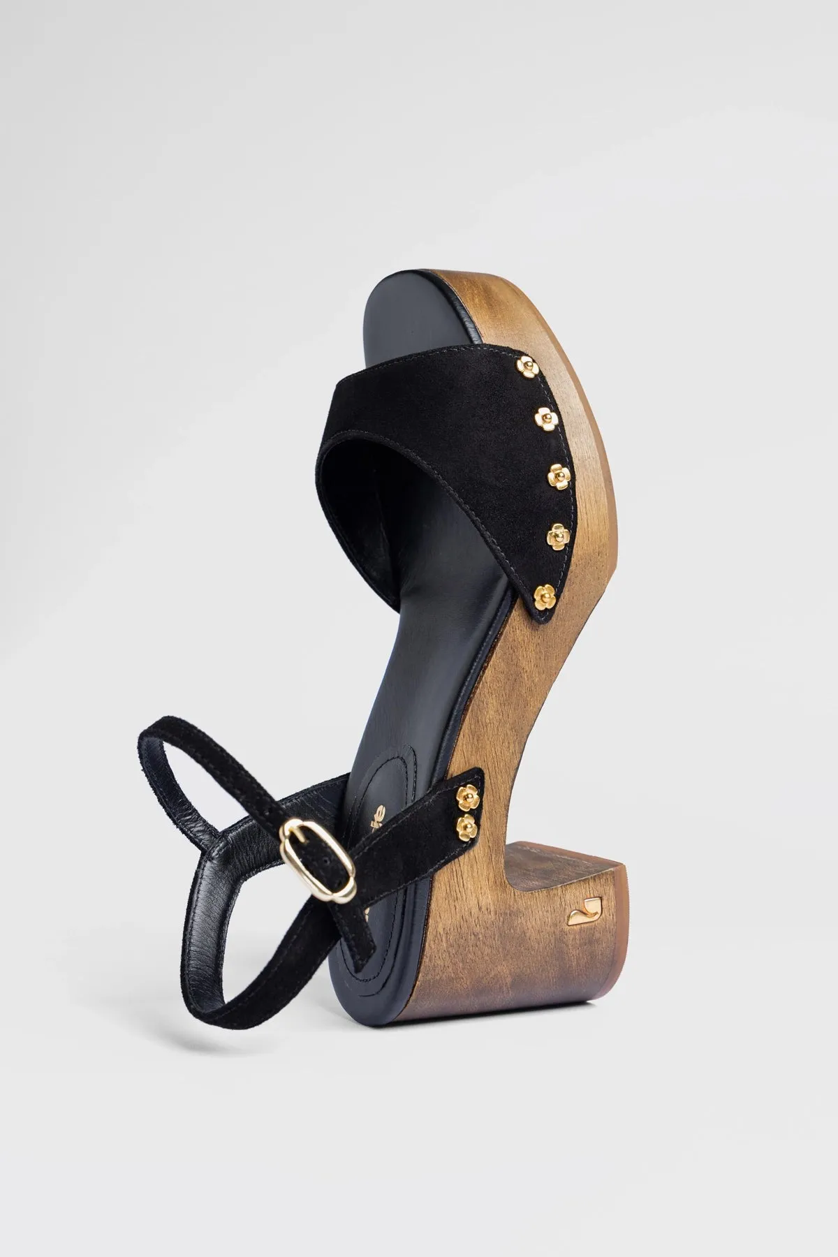 Willow Sandal Black Suede sold by Larroude product image thumbnail 5