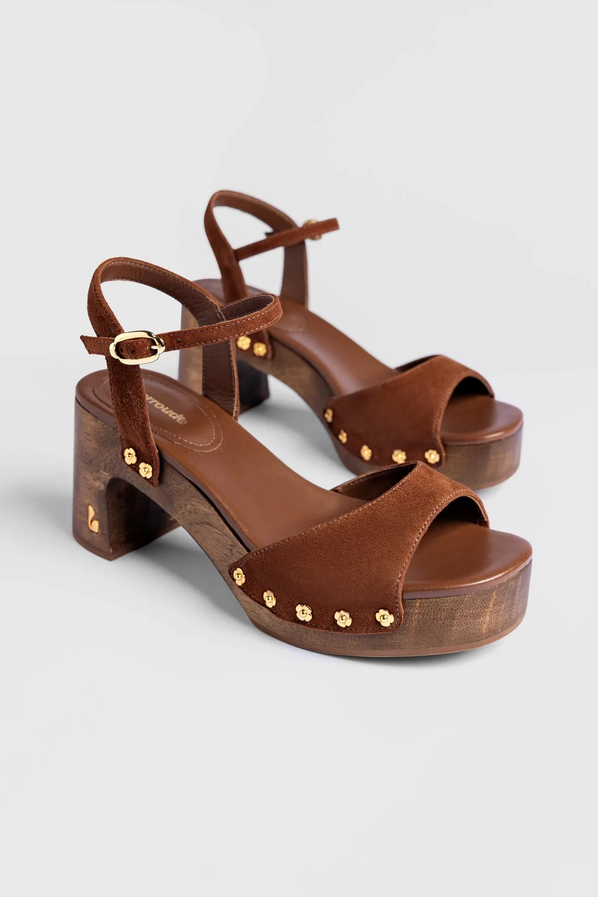 Willow Sandal Burnt Umber Suede sold by Larroude product image thumbnail 5