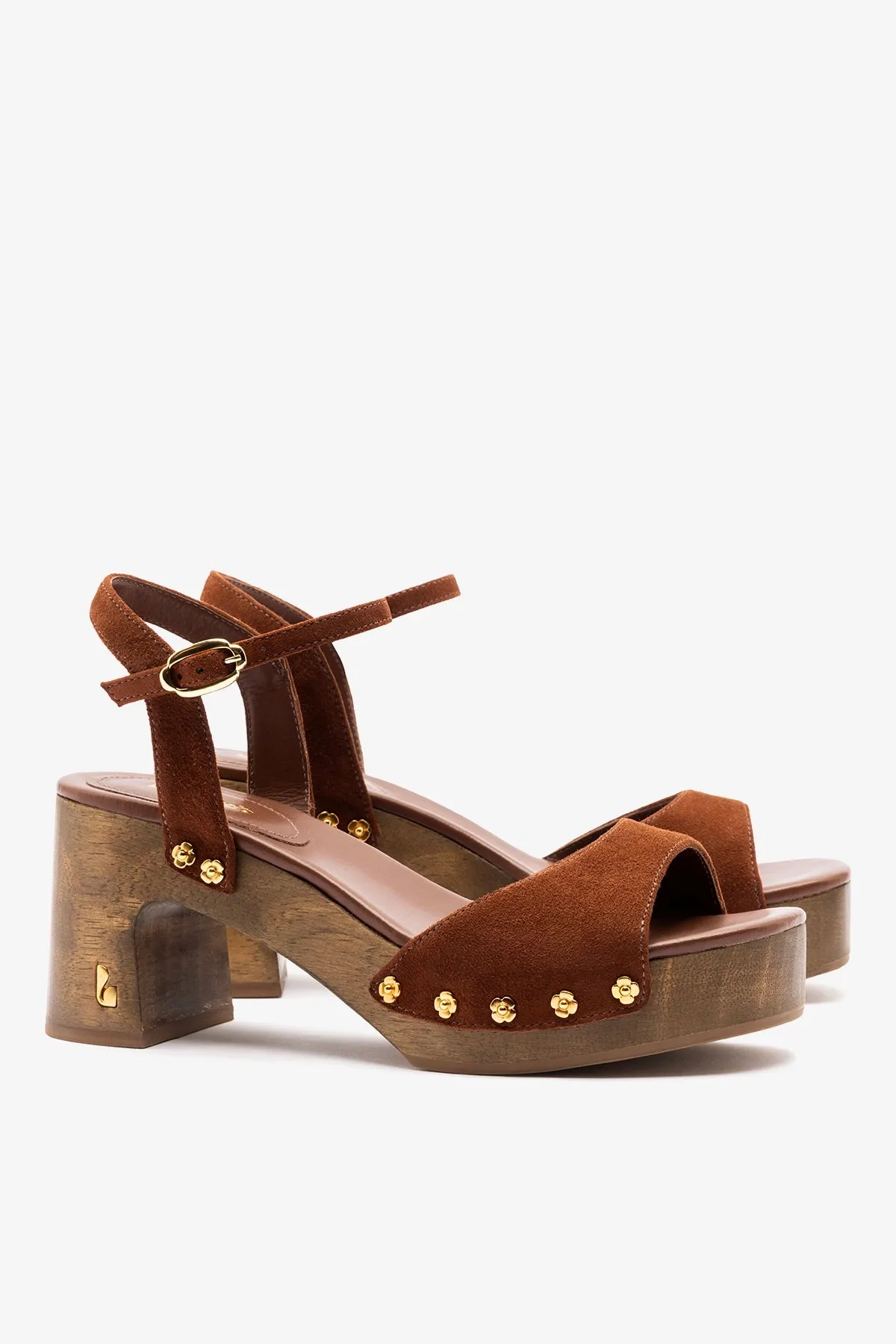 Willow Sandal Burnt Umber Suede sold by Larroude product image thumbnail 3