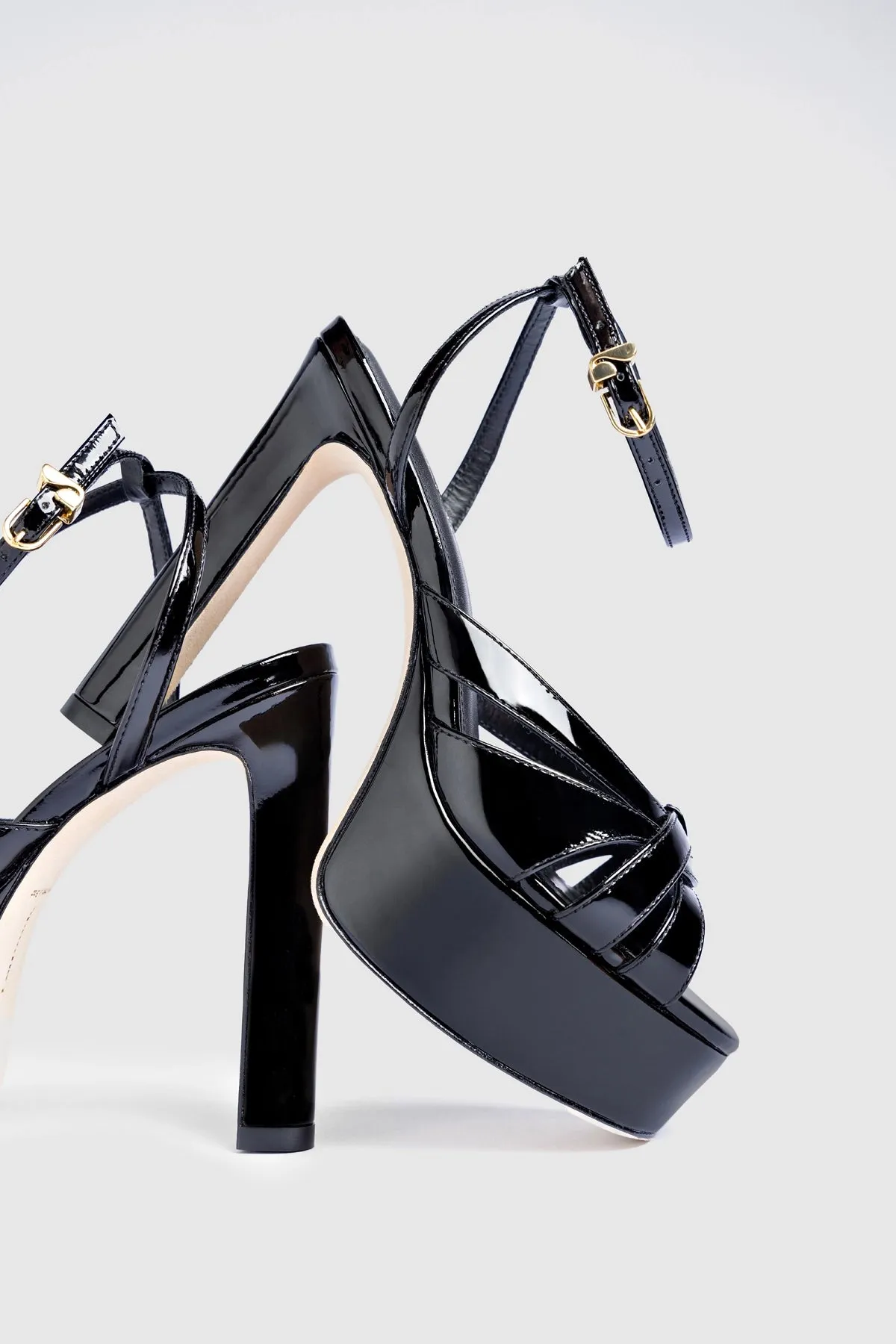 Veronica Sandal Black Leather sold by Larroude product image thumbnail 2