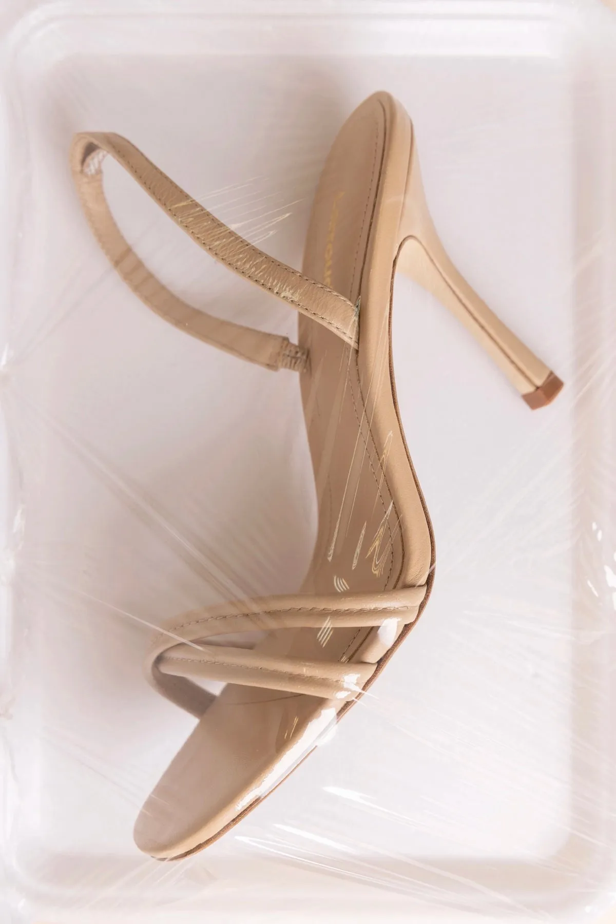 Annie Sandal Sand Leather sold by Larroude product image thumbnail 5