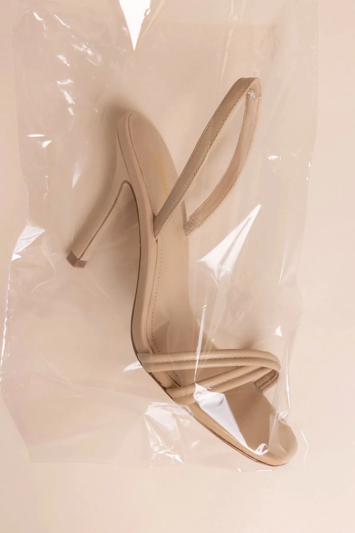 Annie Sandal Sand Leather sold by Larroude product image thumbnail 2