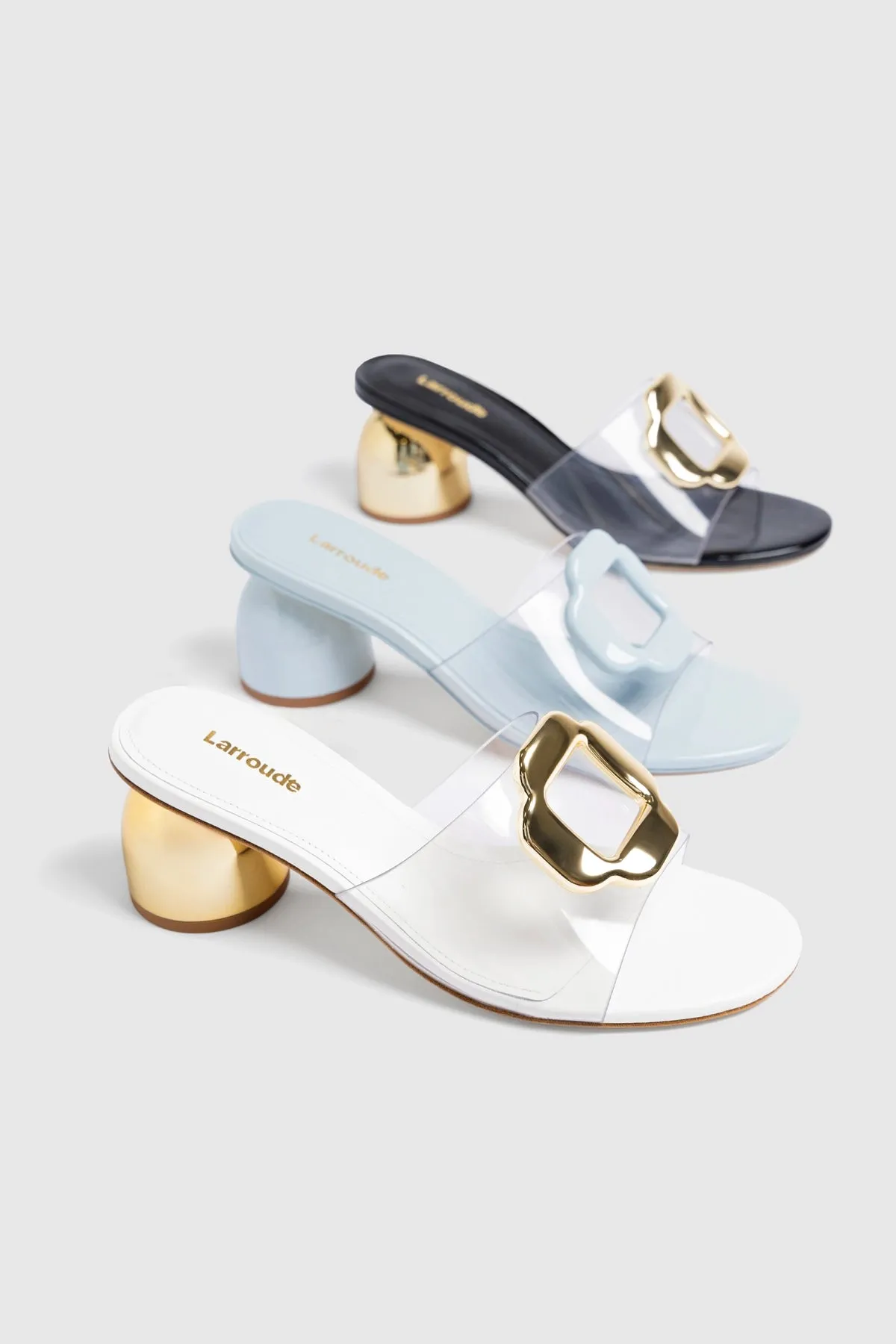 Margherita Clear Mule Maya Patent Leather sold by Larroude product image thumbnail 5