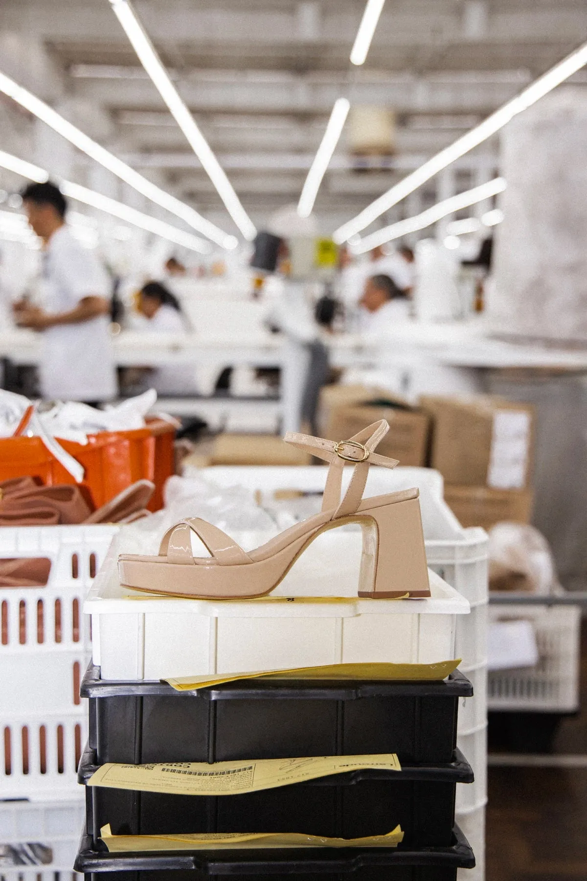 Bianca Low Sandal Sand Patent Leather sold by Larroude product image thumbnail 2