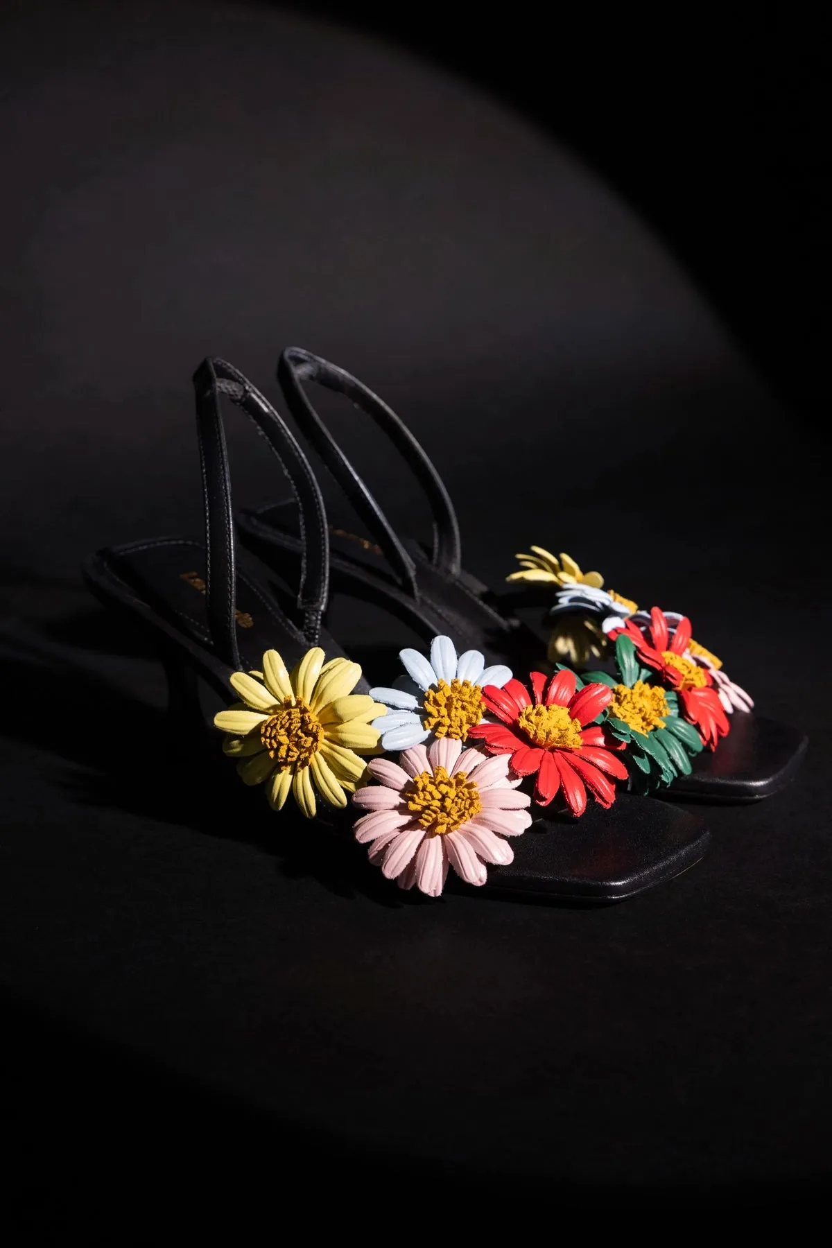 Fiore Sandal Black Leather sold by Larroude product image thumbnail 2