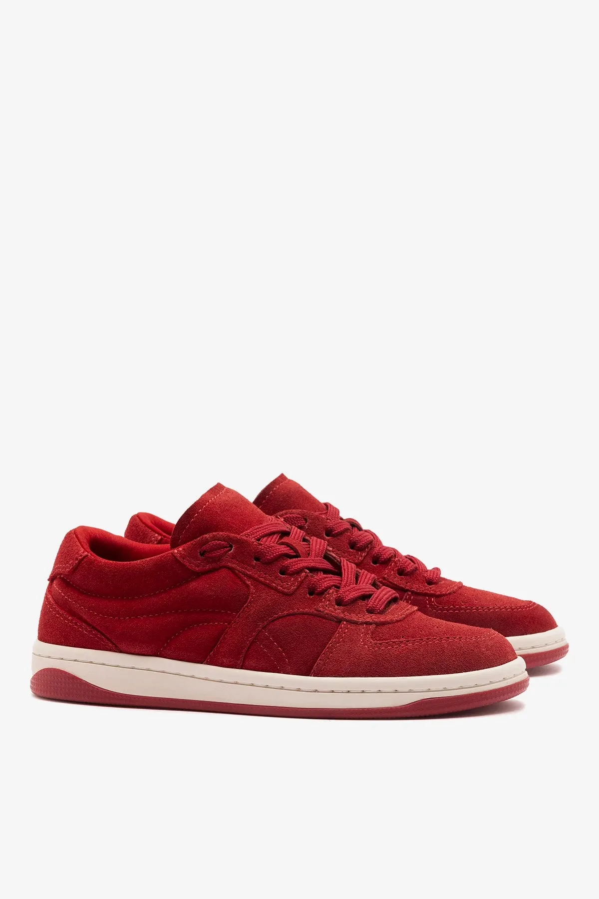 George Sneaker Crimson Red Suede sold by Larroude product image thumbnail 3