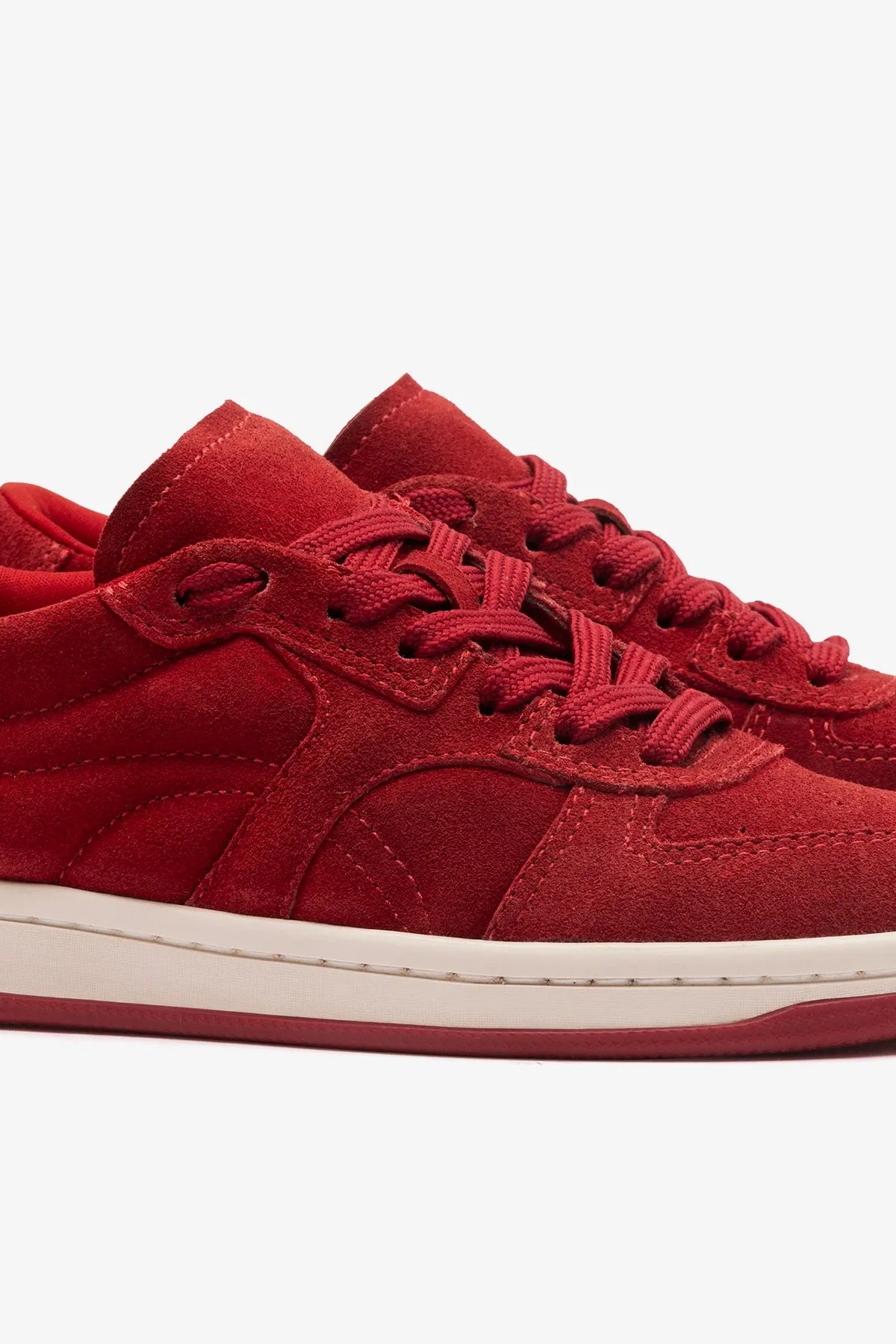 George Sneaker Crimson Red Suede sold by Larroude product image thumbnail 4