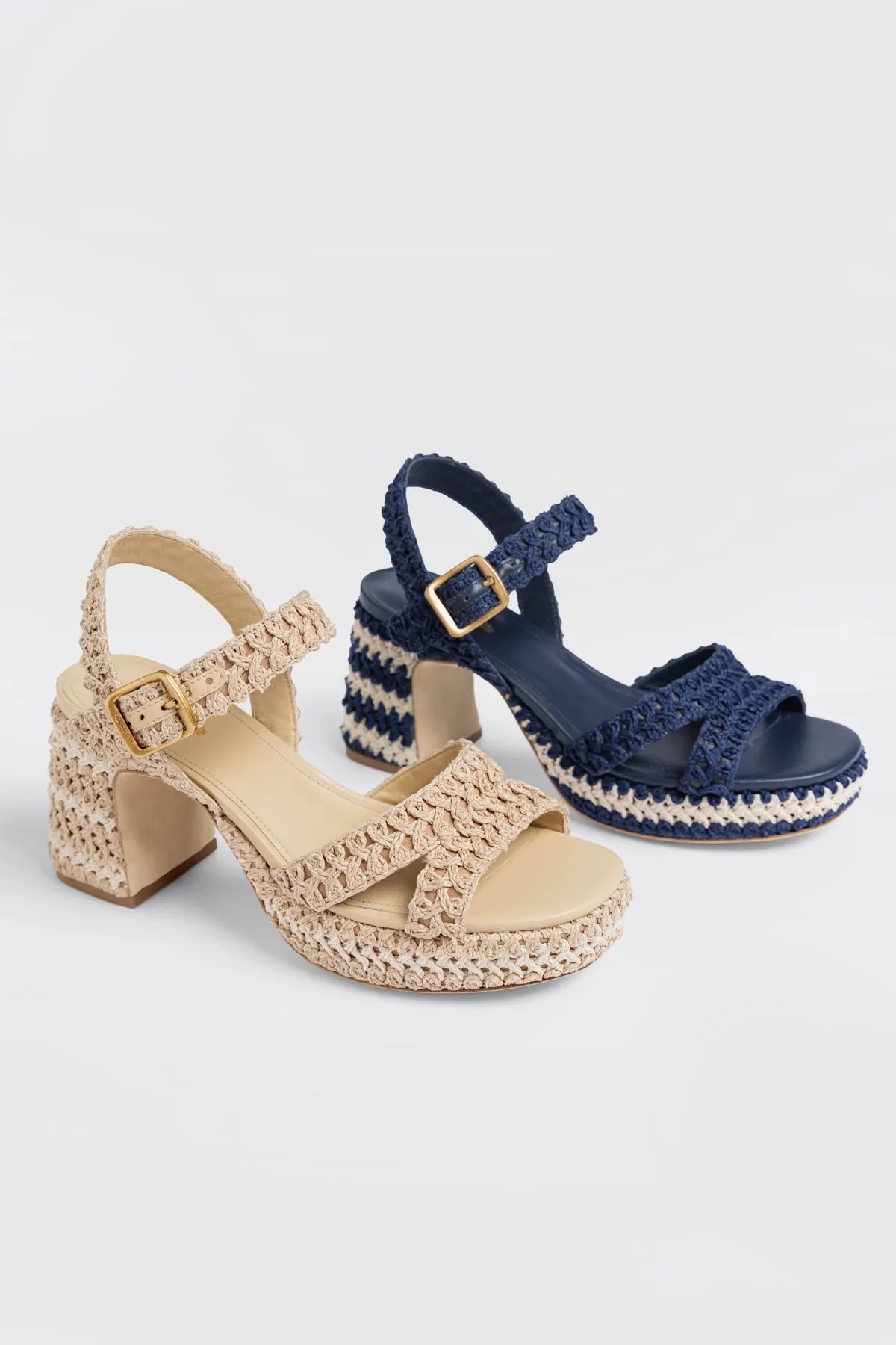 Jolene Low Sandal Natural Crochet sold by Larroude product image thumbnail 5