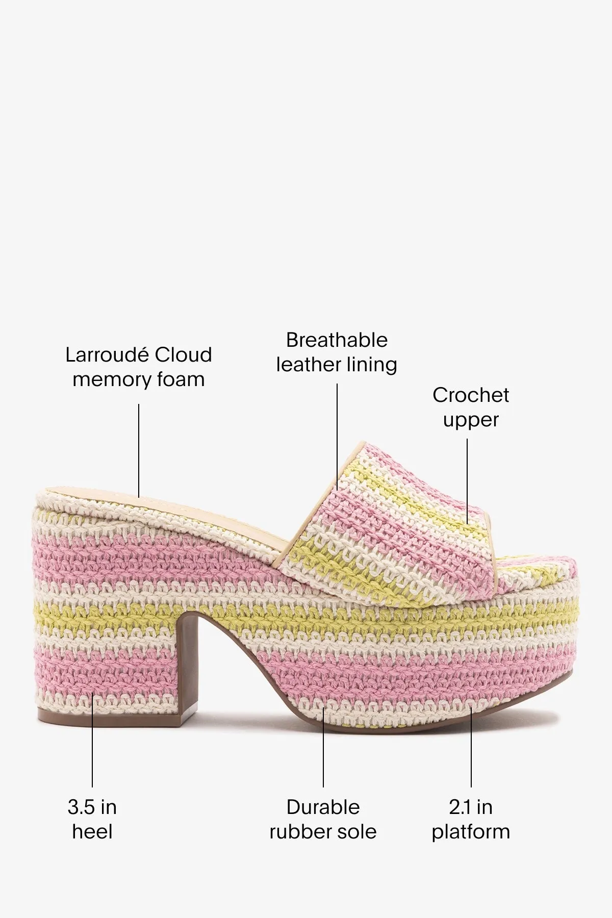 Miso Crochet Mule Striped Multicolor sold by Larroude product image thumbnail 5