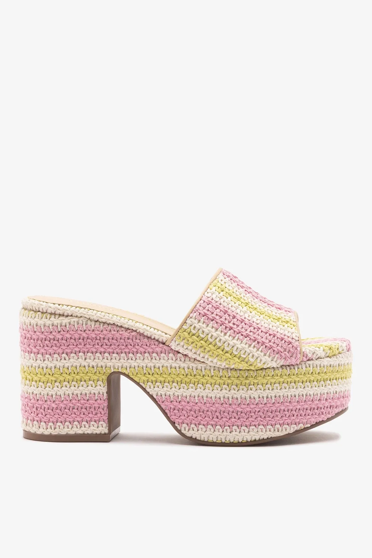 Miso Crochet Mule Striped Multicolor sold by Larroude