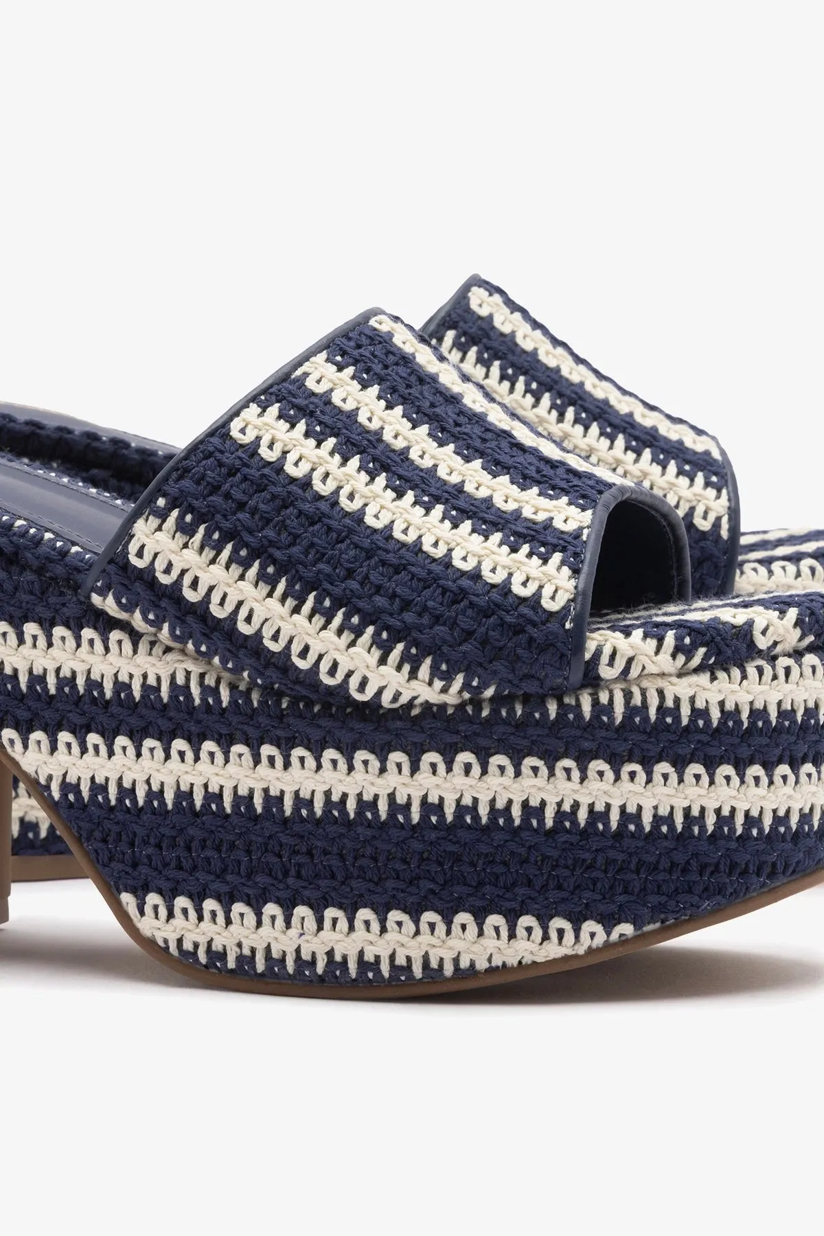 Miso Crochet Mule Striped Navy sold by Larroude product image thumbnail 4