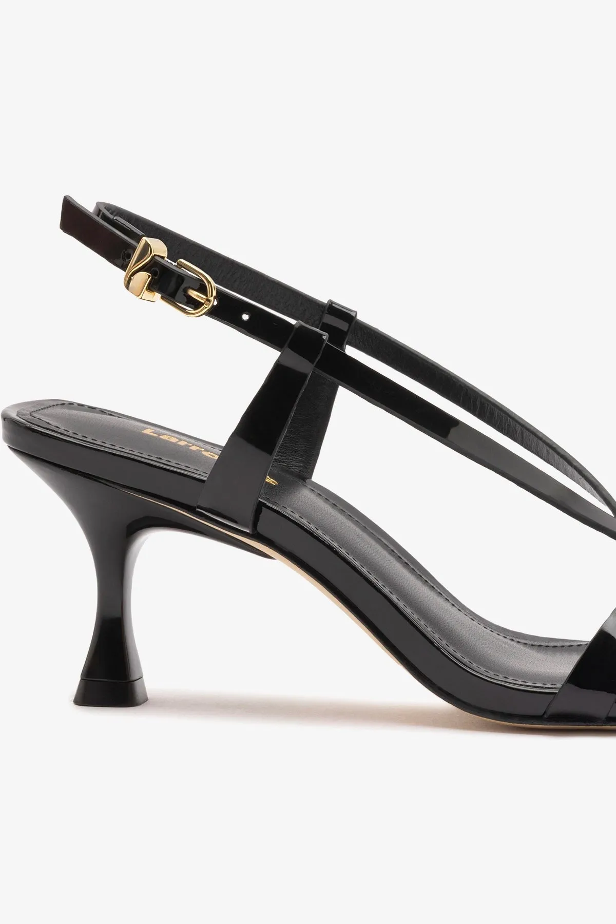 Daphne Sandal Black Patent Leather sold by Larroude product image thumbnail 4