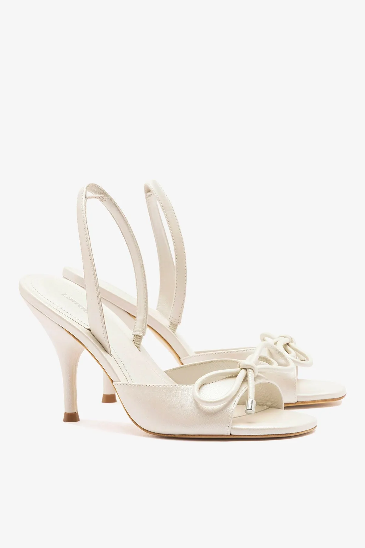 Lady Sandal Pearl Leather sold by Larroude product image thumbnail 3