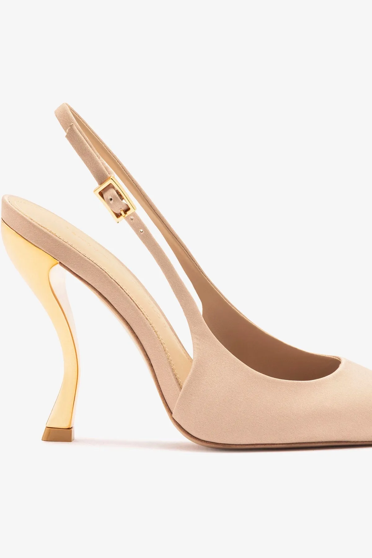 Larroudé x Nicolò B.: Grace Pump Sand Satin sold by Larroude product image thumbnail 4