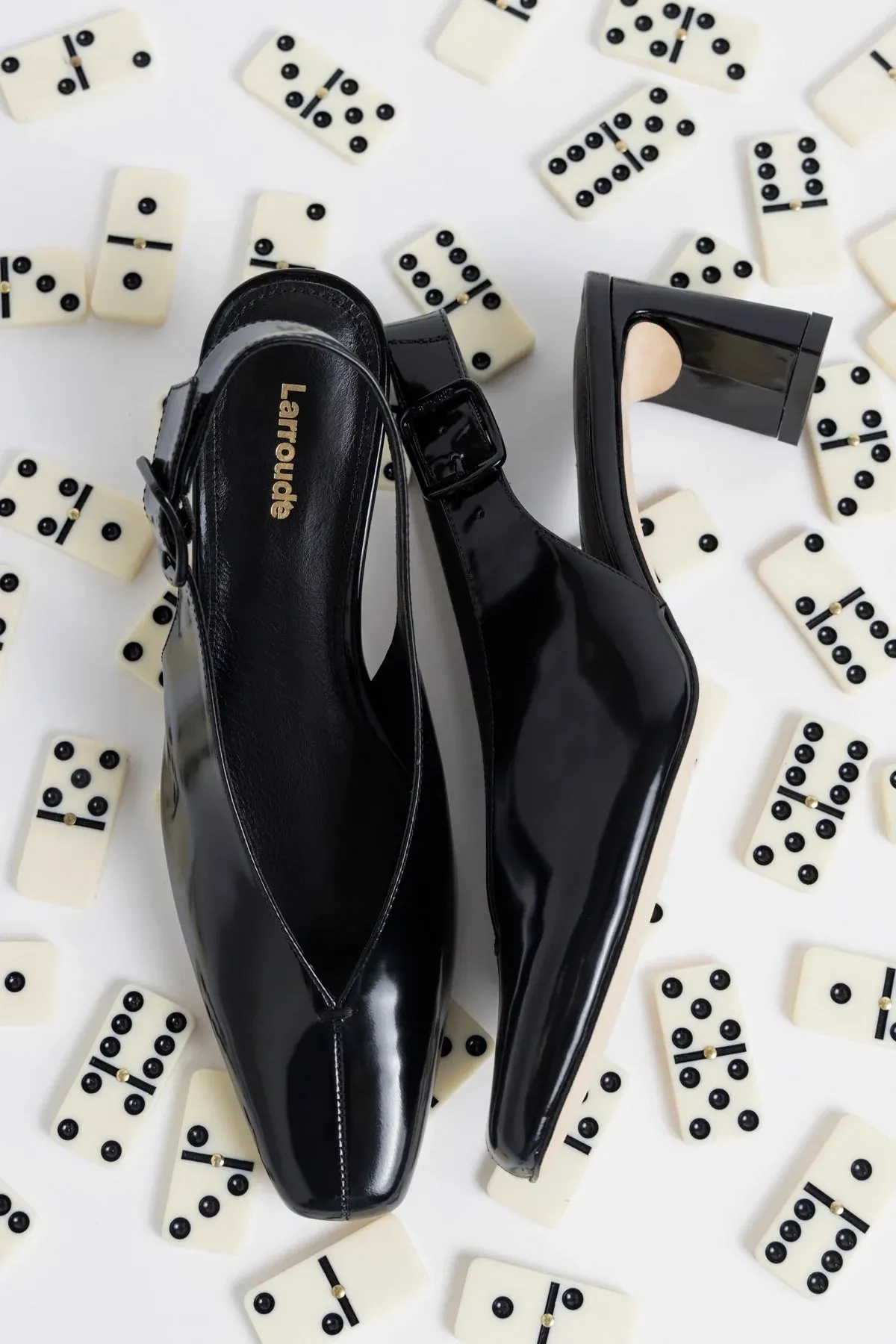 Katie Pump Black Patent Leather sold by Larroude product image thumbnail 4
