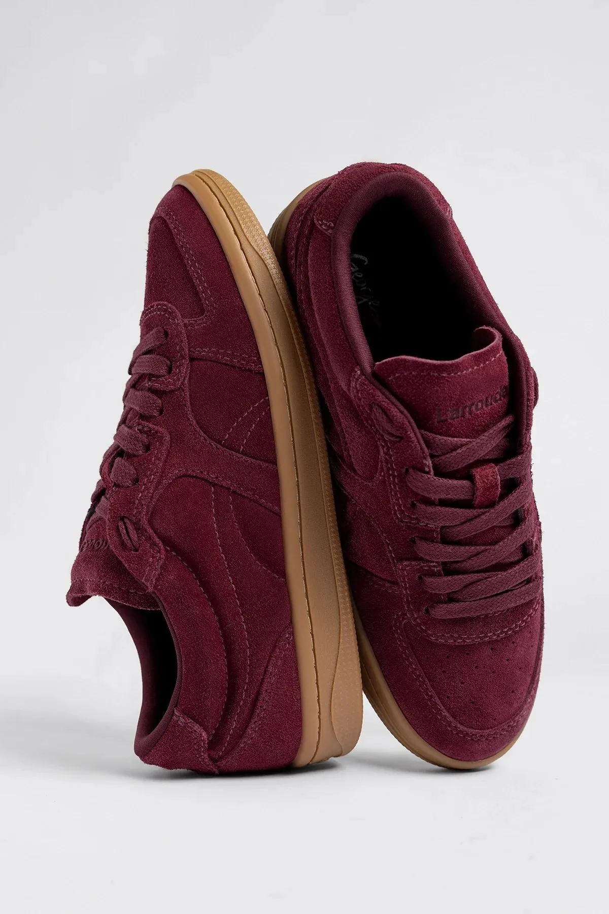 George Sneaker Burgundy Suede sold by Larroude product image thumbnail 3