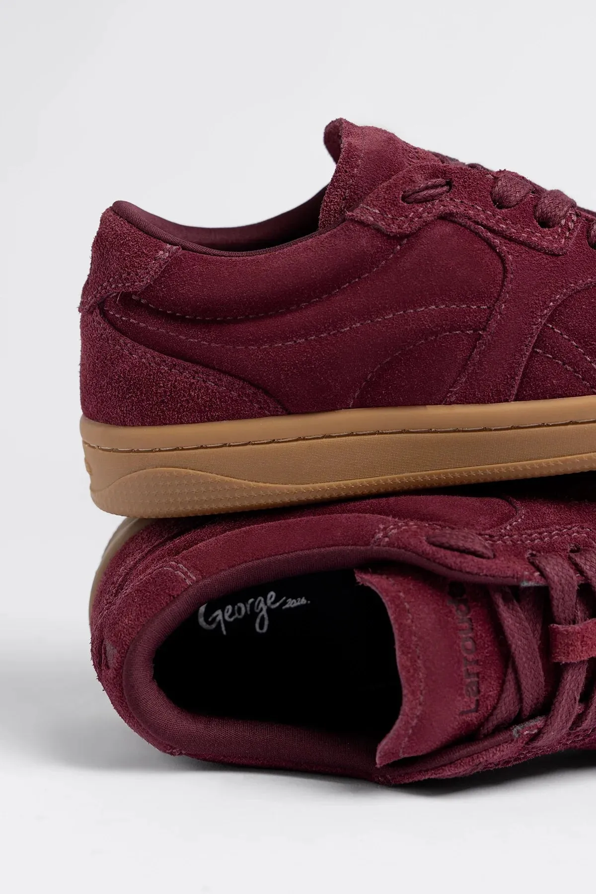 George Sneaker Burgundy Suede sold by Larroude product image thumbnail 4