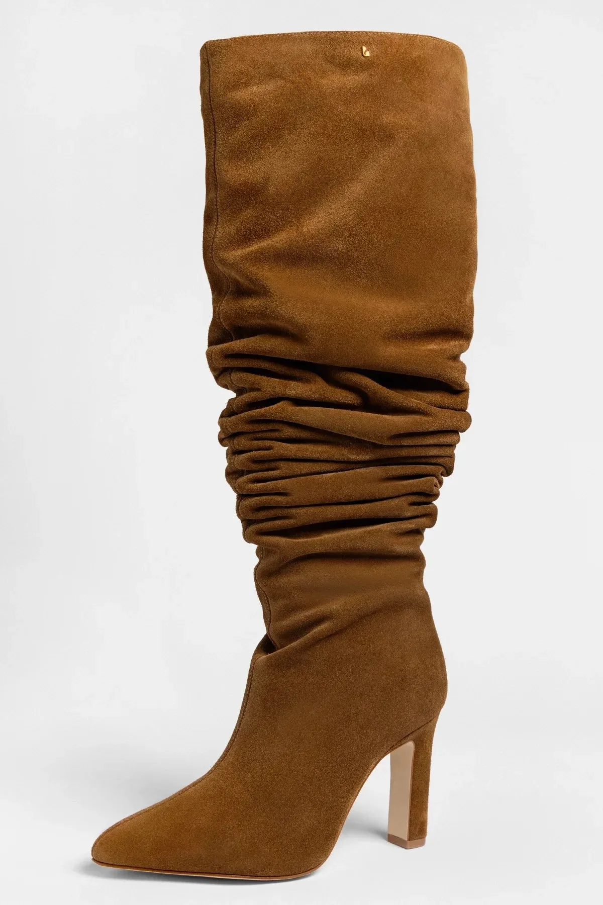 Cindy Slouch Boot Russet Suede sold by Larroude product image thumbnail 5