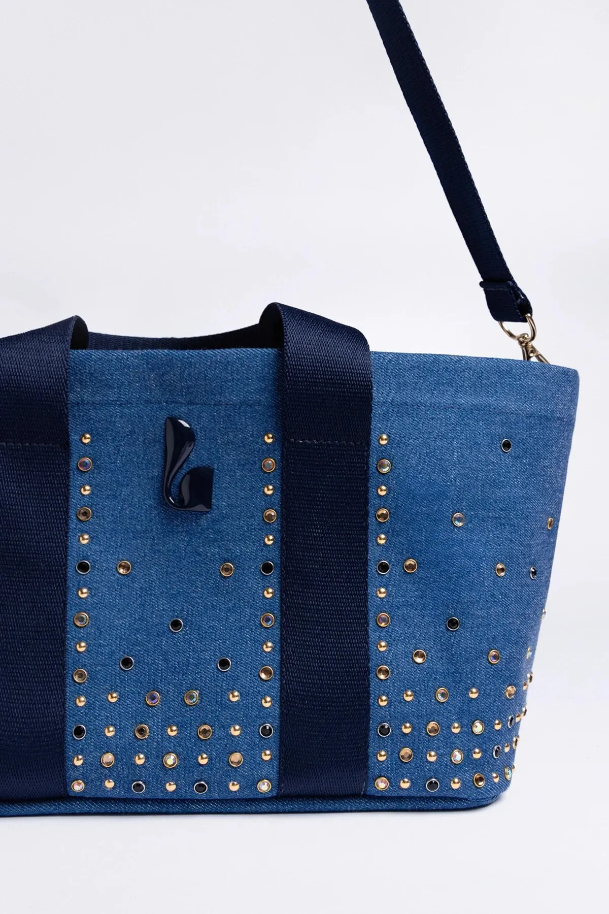 Americana Tote Bag Blue Denim sold by Larroude product image thumbnail 3