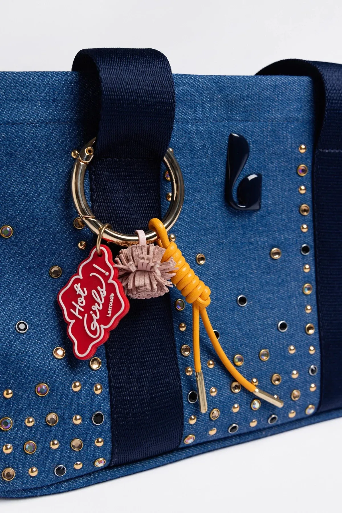 Americana Tote Bag Blue Denim sold by Larroude product image thumbnail 4