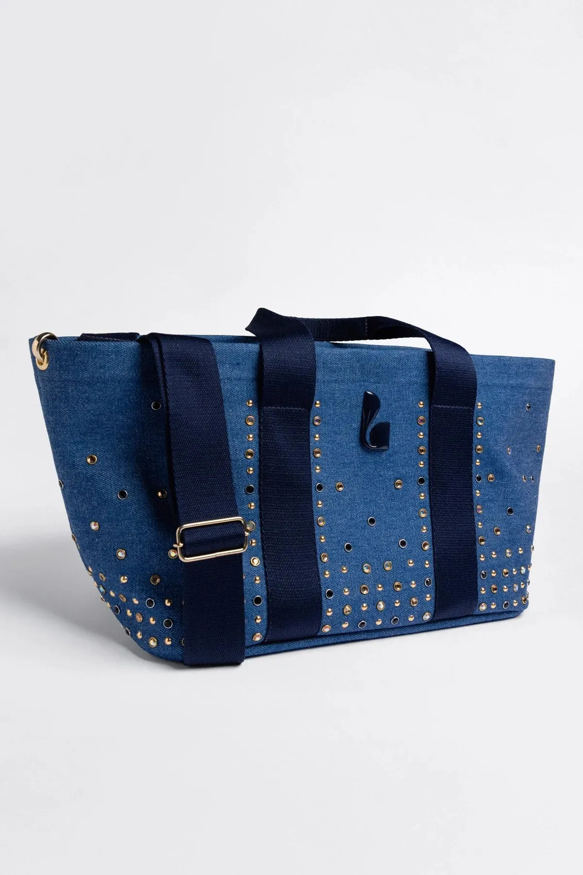 Americana Tote Bag Blue Denim sold by Larroude product image thumbnail 5