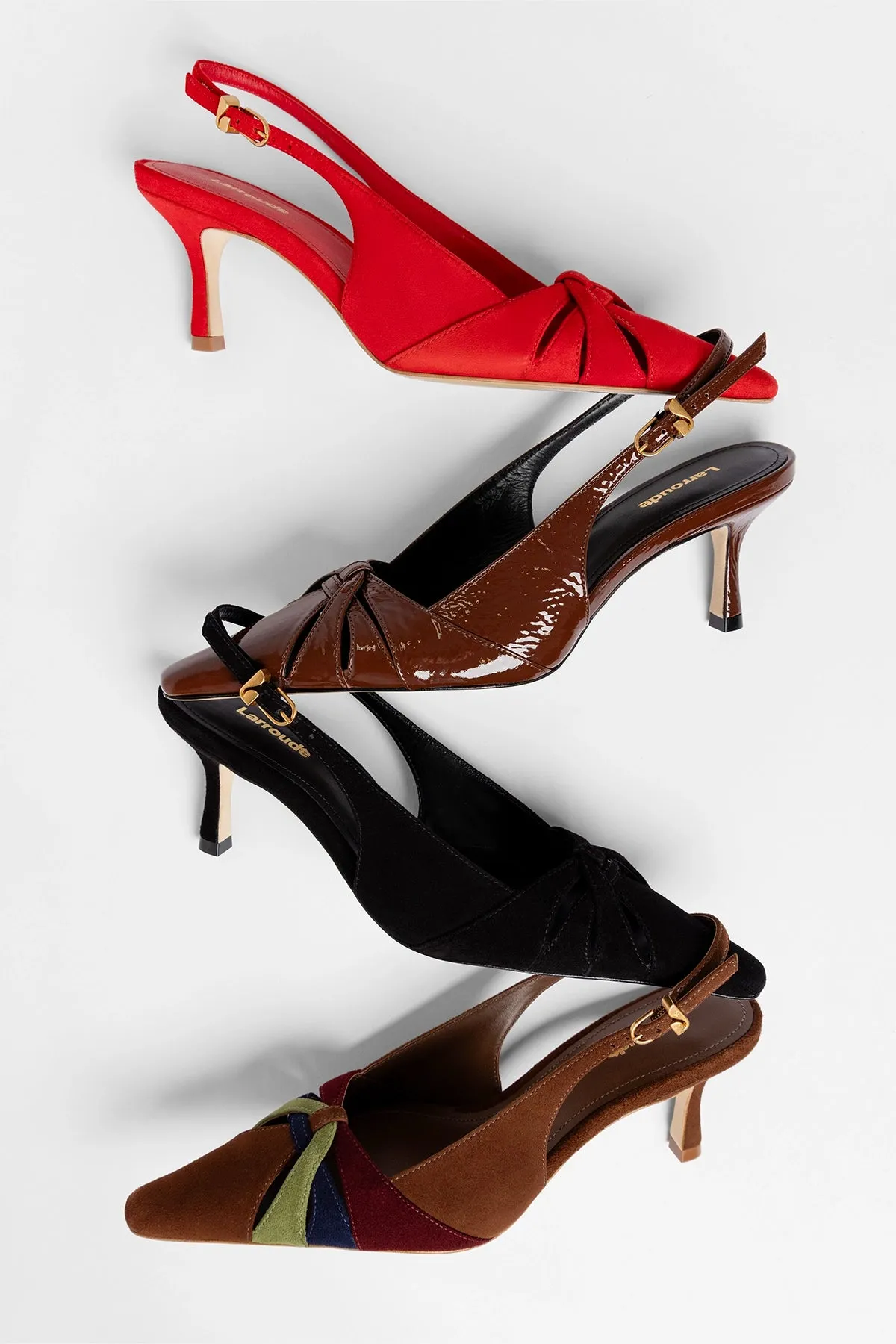 Kirstin Pump Black Suede sold by Larroude product image thumbnail 5