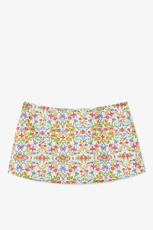 Ava Mini Skirt Liberty of London Floral made by Larroude