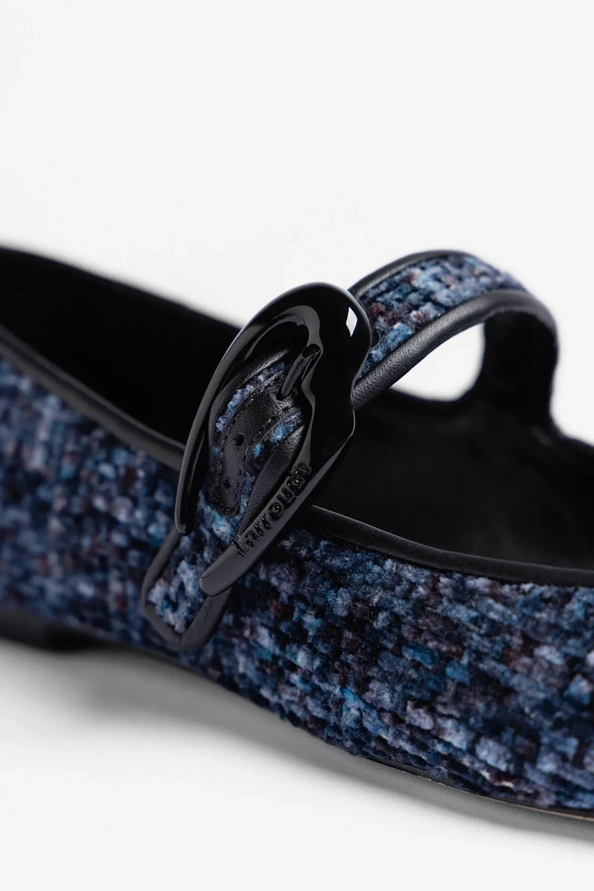 Verona Ballet Flat Midnight Blue Tweed sold by Larroude product image thumbnail 4