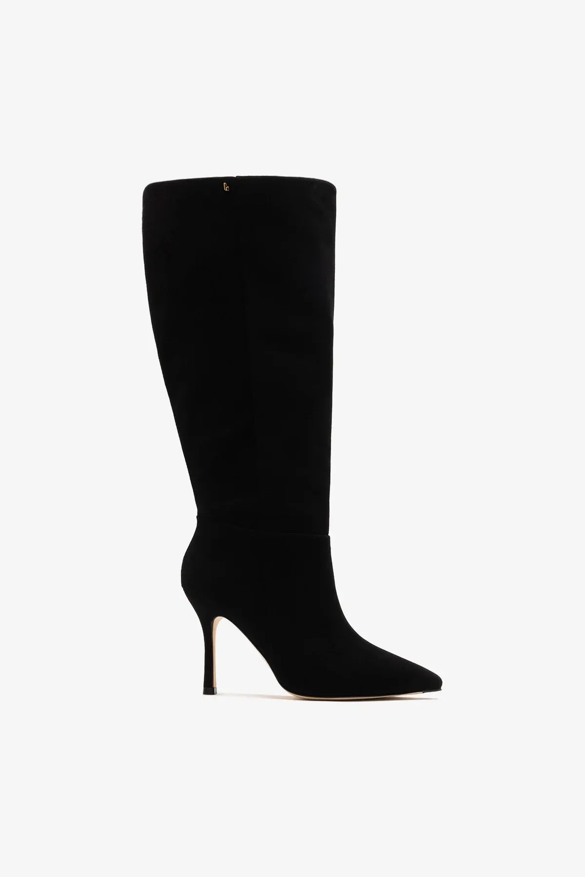 Kate Wide Boot Black Suede sold by Larroude