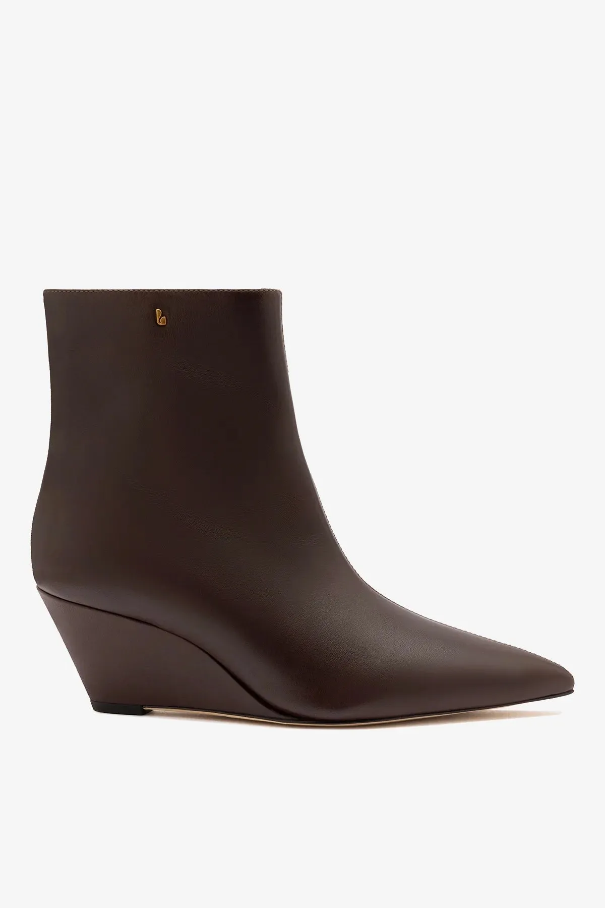 Loulou Boot Brown Leather sold by Larroude