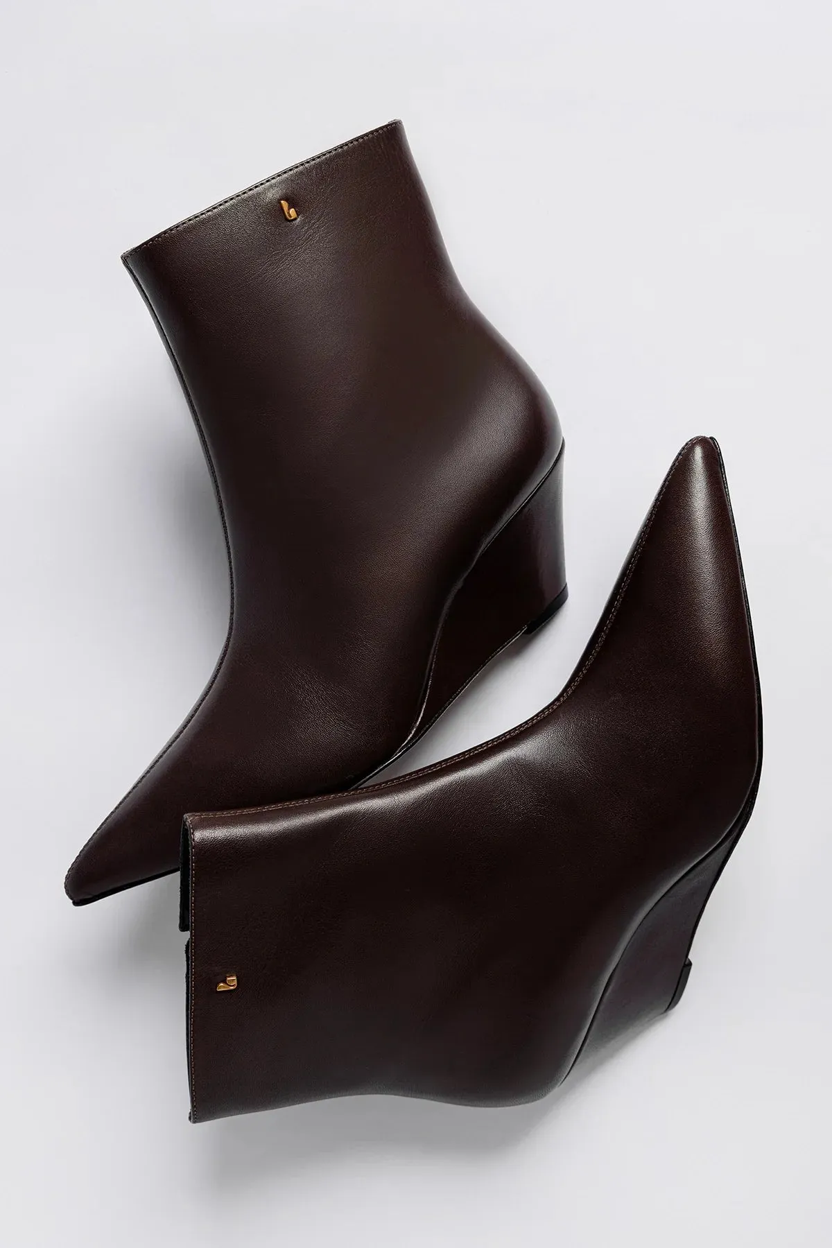 Loulou Boot Brown Leather sold by Larroude product image thumbnail 3