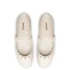 Blair Broderie Ballet Flat In Ivory Leather sold by Larroude