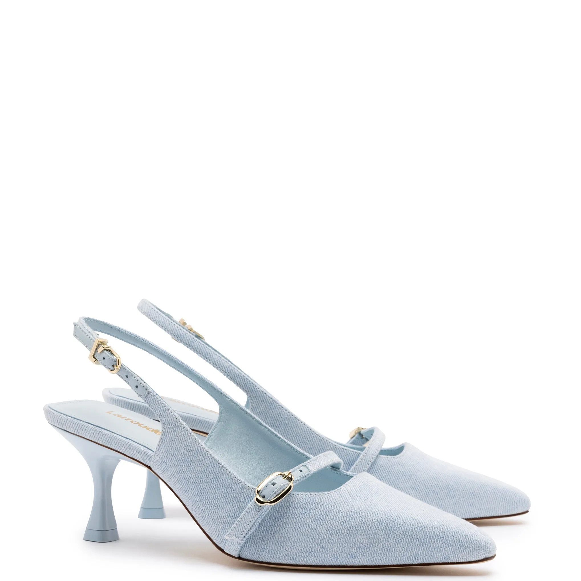 Ines Pump In Maya Denim sold by Larroude product image thumbnail 2