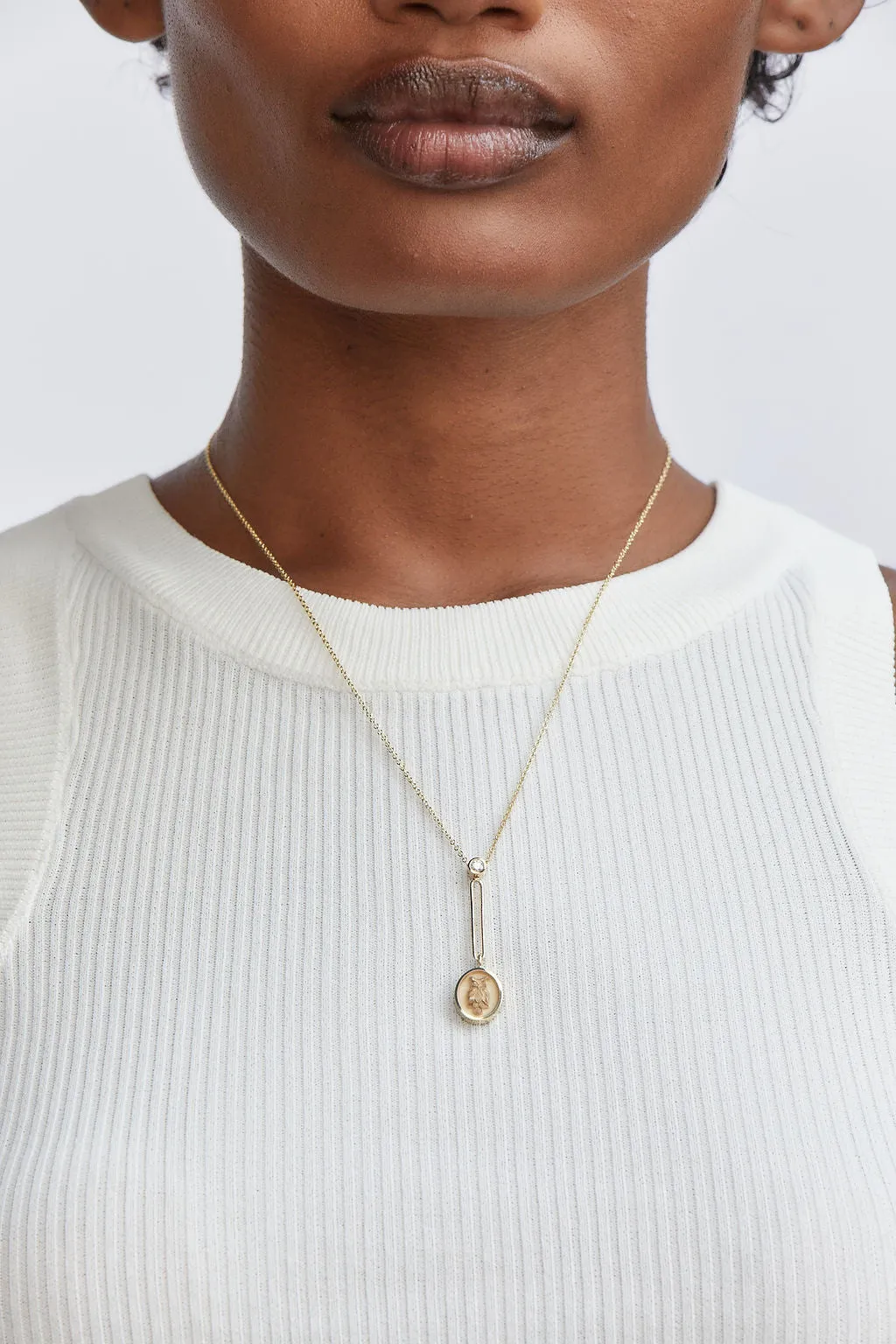 Fantasy Signet Pendant Necklace - Flying Pig sold by Larroude product image thumbnail 5