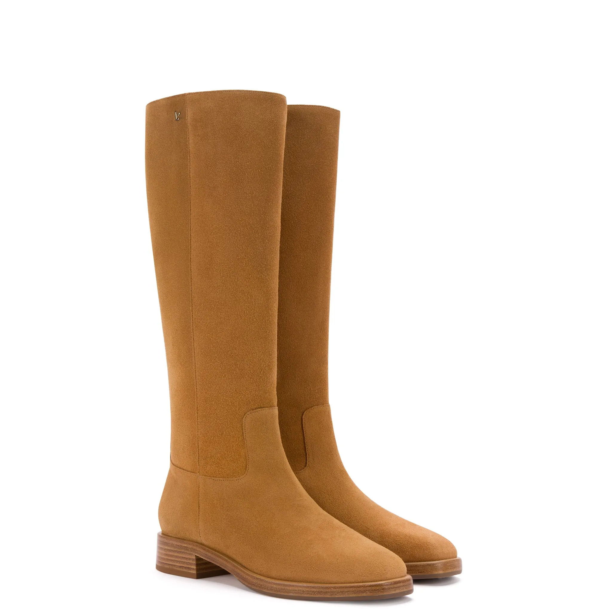 Anne Boot In Peanut Suede sold by Larroude product image thumbnail 2