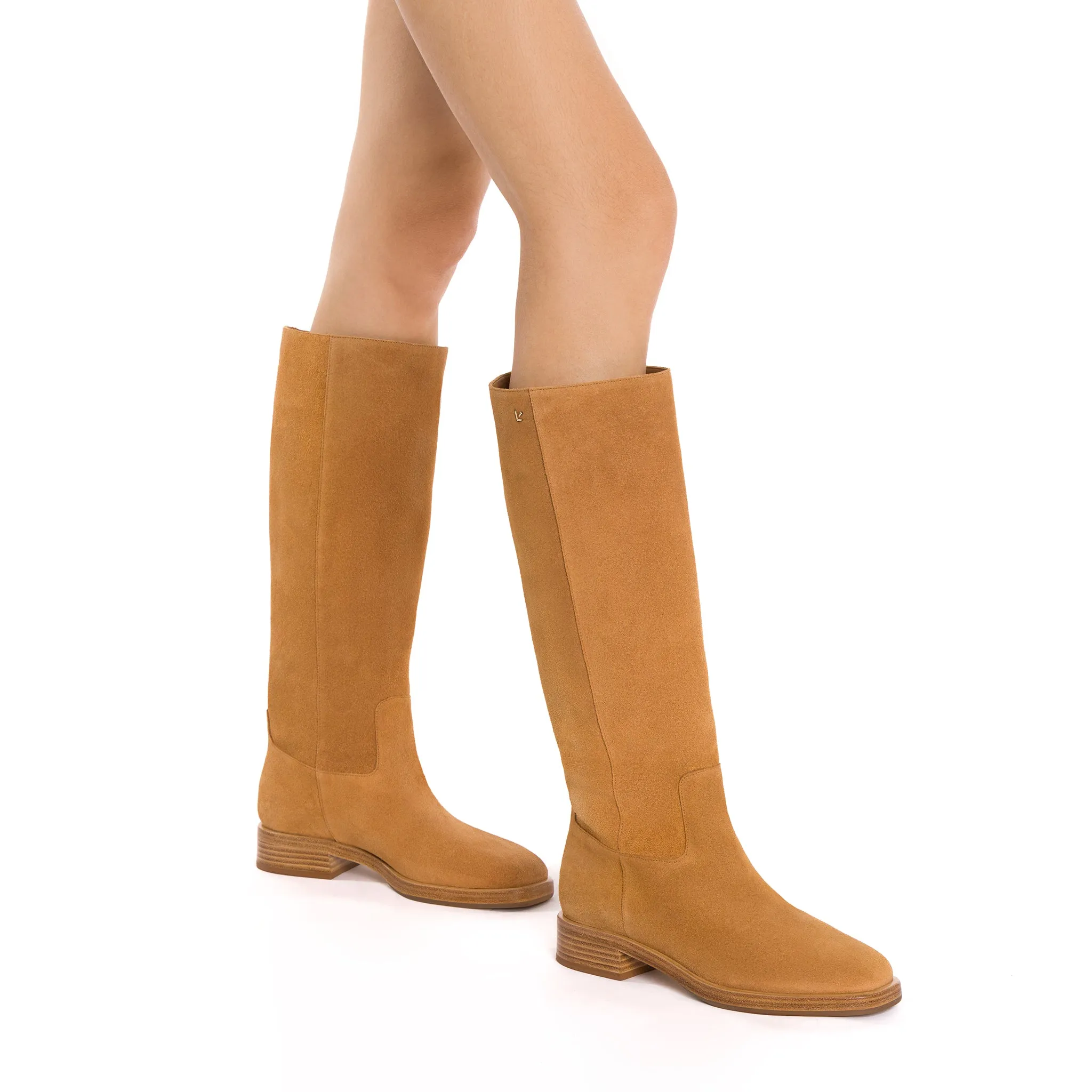 Anne Boot In Peanut Suede sold by Larroude product image thumbnail 4