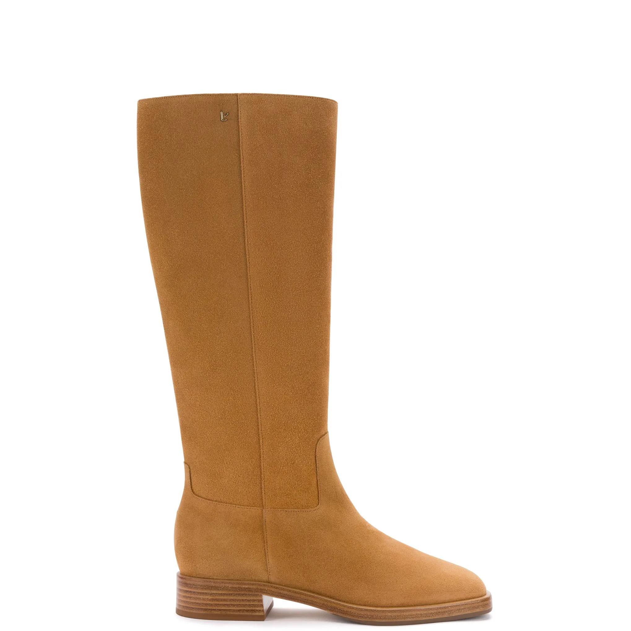 Anne Boot In Peanut Suede sold by Larroude