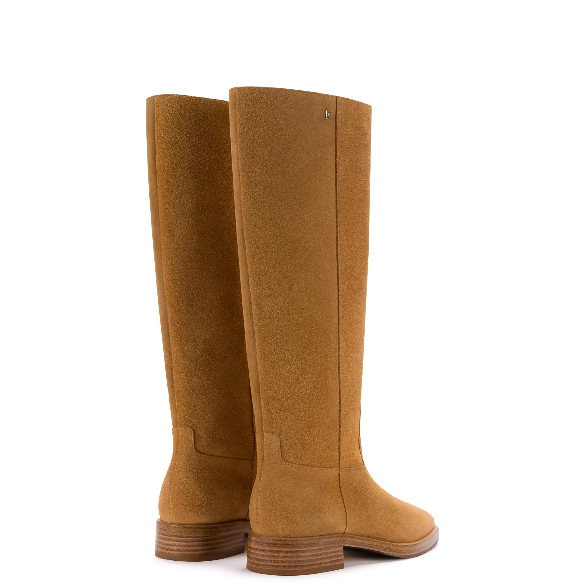 Anne Boot In Peanut Suede sold by Larroude product image thumbnail 3